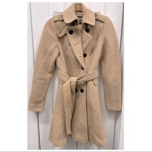 Guess wool long pea coat size medium